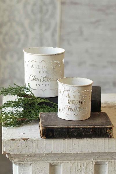 Christmas Containers ~ White