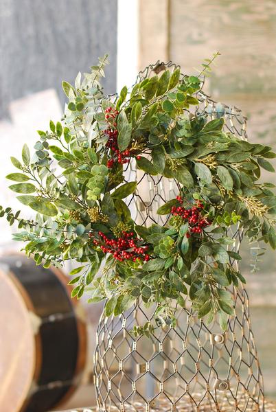 Eucalyptus and Seeds Wreath