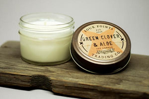 Green Clover and Aloe 4 oz Soy Candle