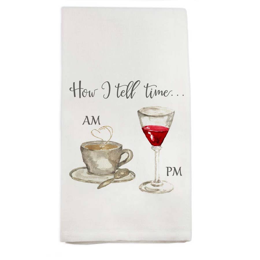 How I Tell Time Dishtowel