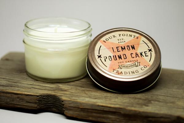 Lemon Pound Cake 4 oz Soy Candle